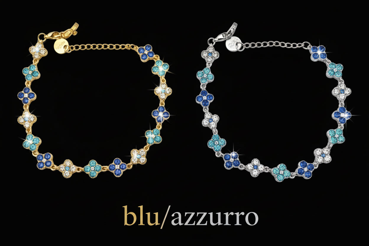 Bracciale Lumos - Acciaio Inossidabile 316L con Cristalli Colorati