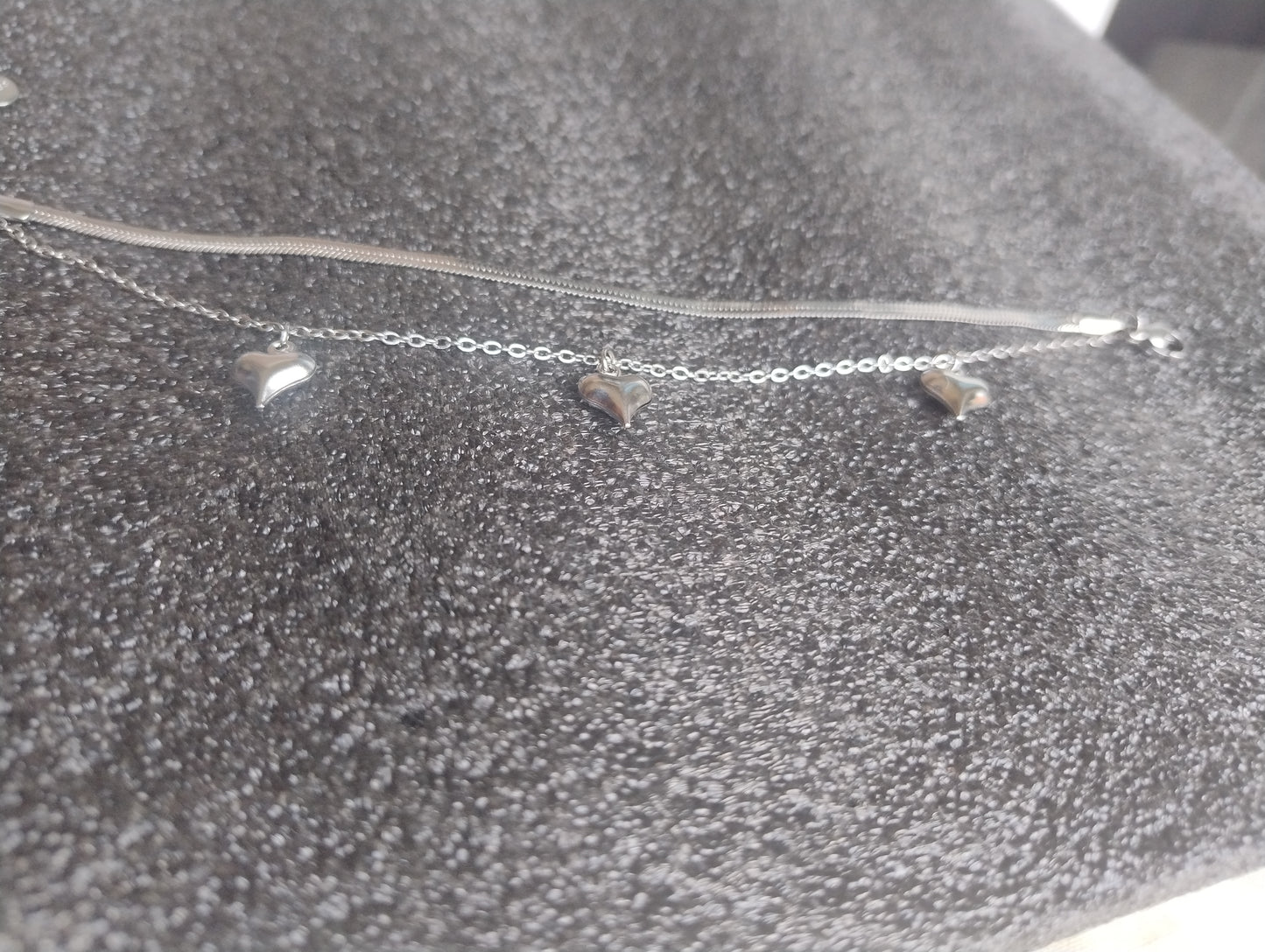 Bracciale Tre cuori senza capanna