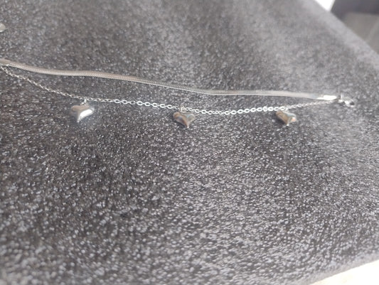 Bracciale Tre cuori senza capanna