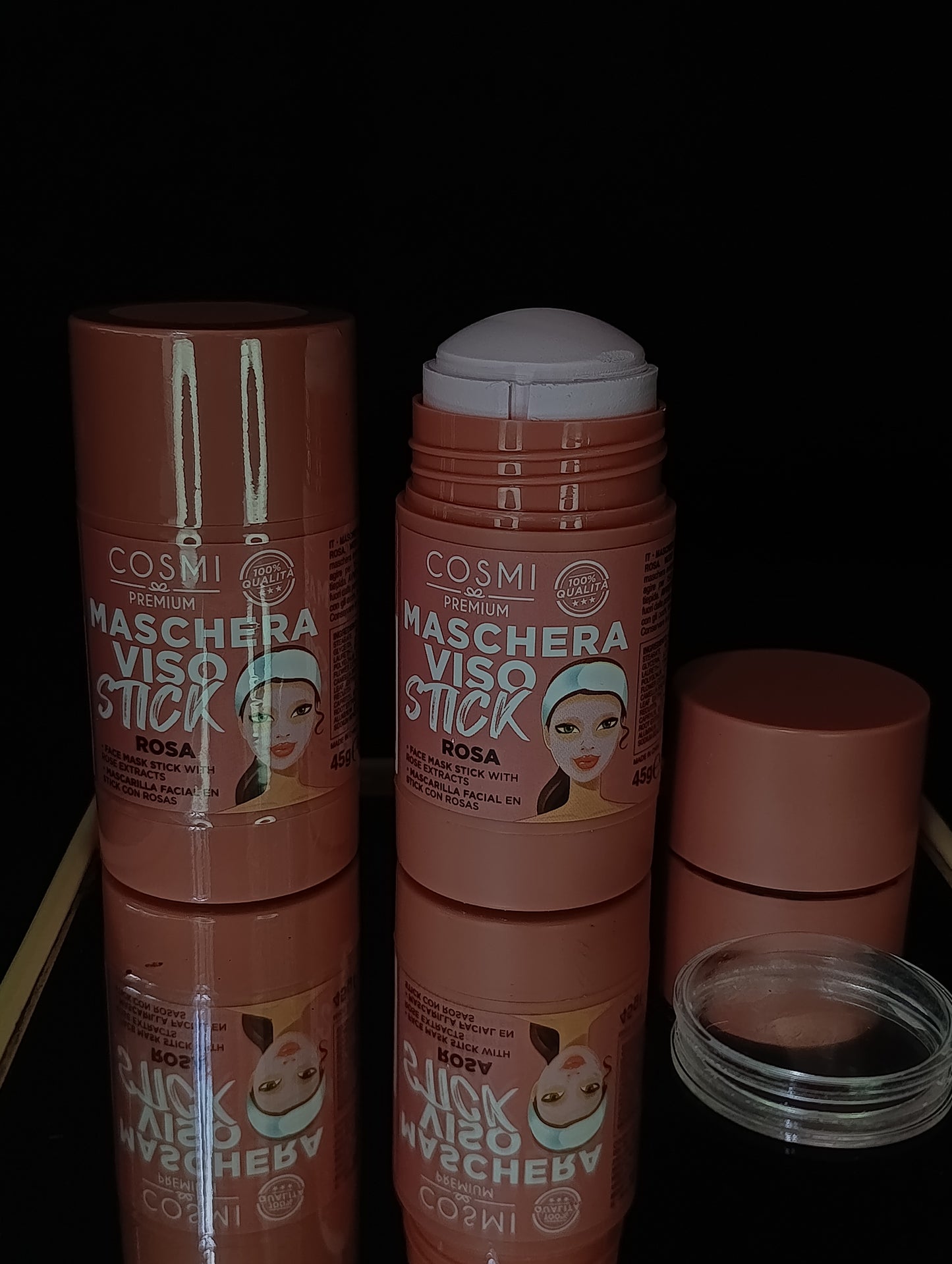 Maschera Viso Stick con Estratti di Rosa 🖤 45g Cosmi Milano