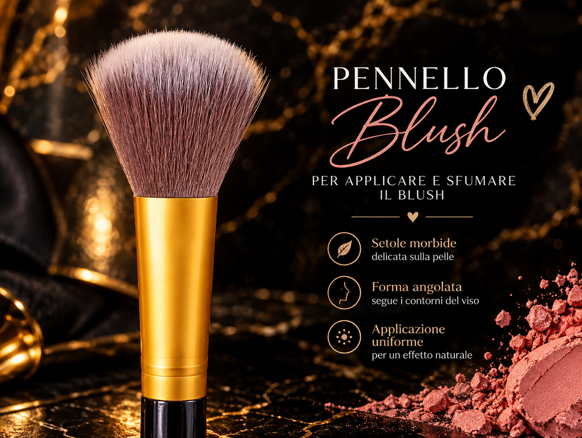 Set 5 Pennelli Make-Up Sweet Beauty per Viso e Occhi